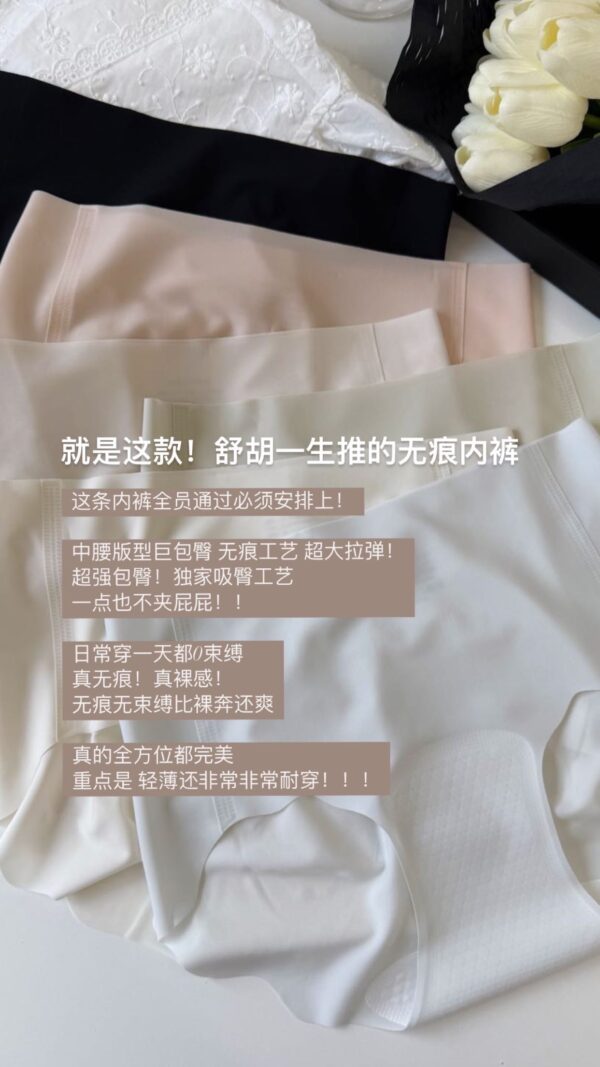 A01 SEEMLESS THIN COOL- TOUCH 一生推无痕高弹奶皮内裤 - Image 3