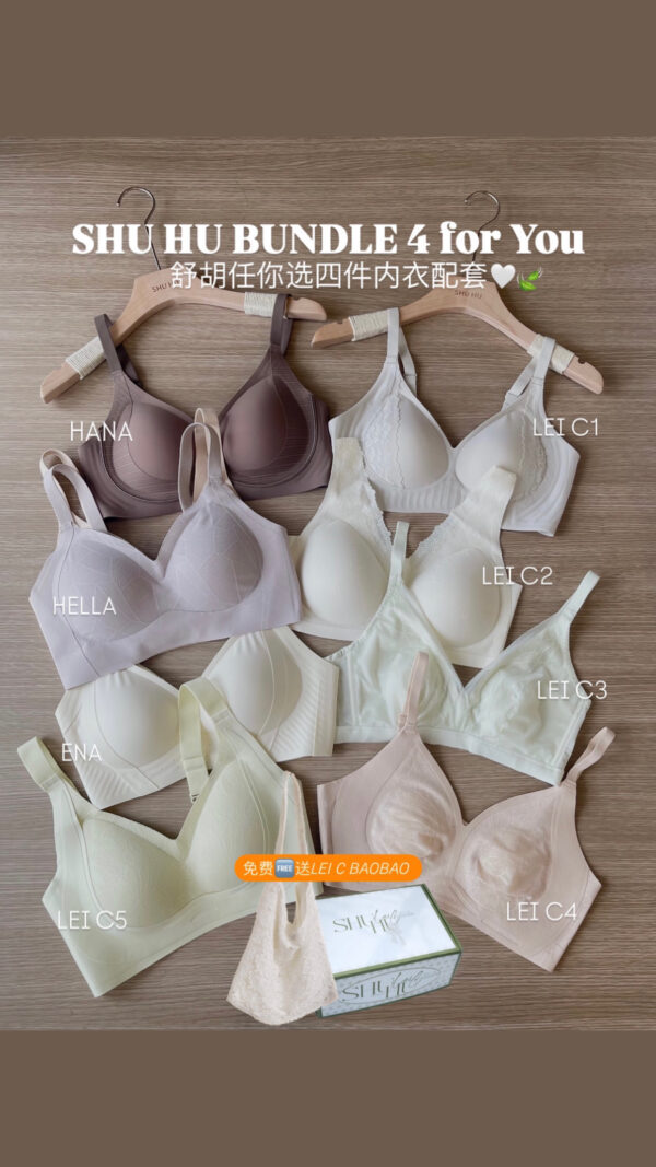 任选4件内衣 + 送一个蕾丝包包